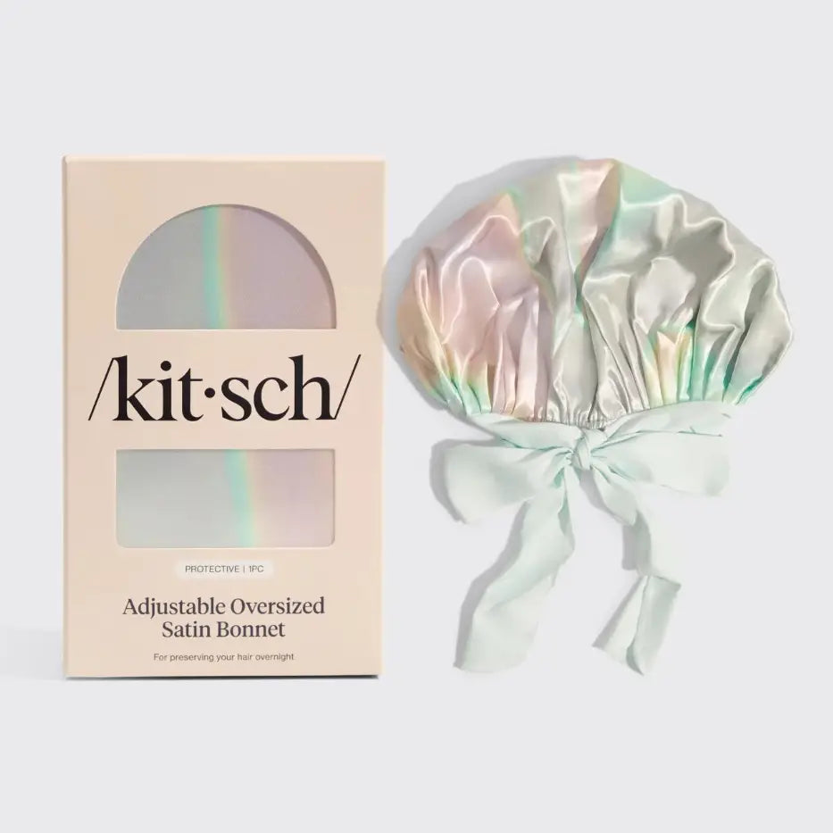 Kitsch Adjustable Oversized Satin Bonnet