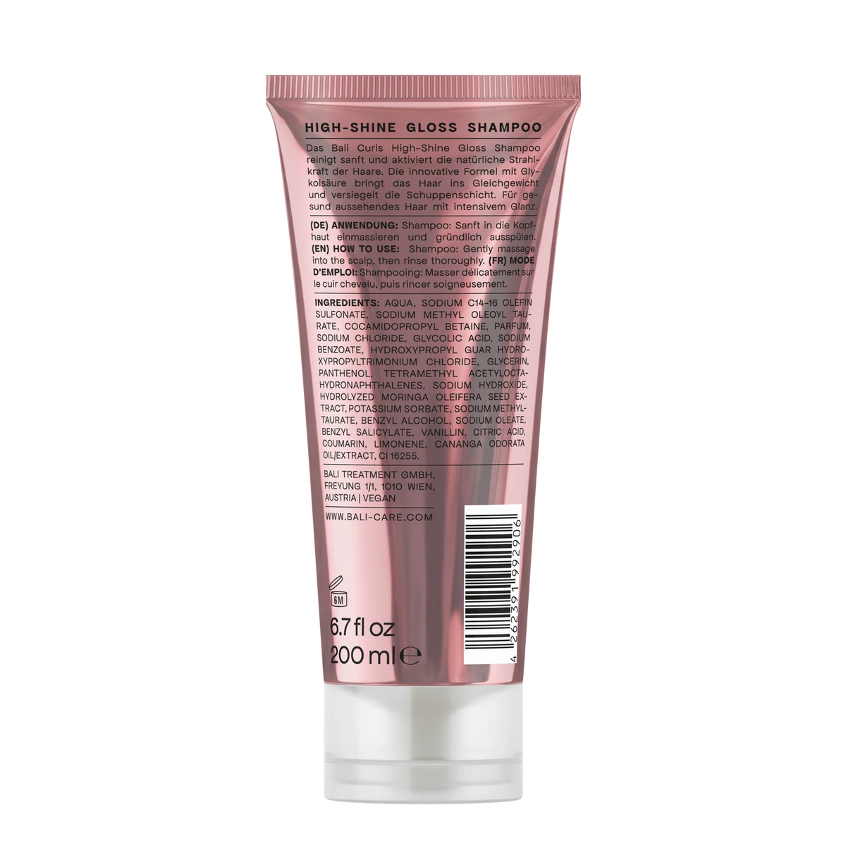 Bali Curls High-Shine Gloss Shampoo 200ml