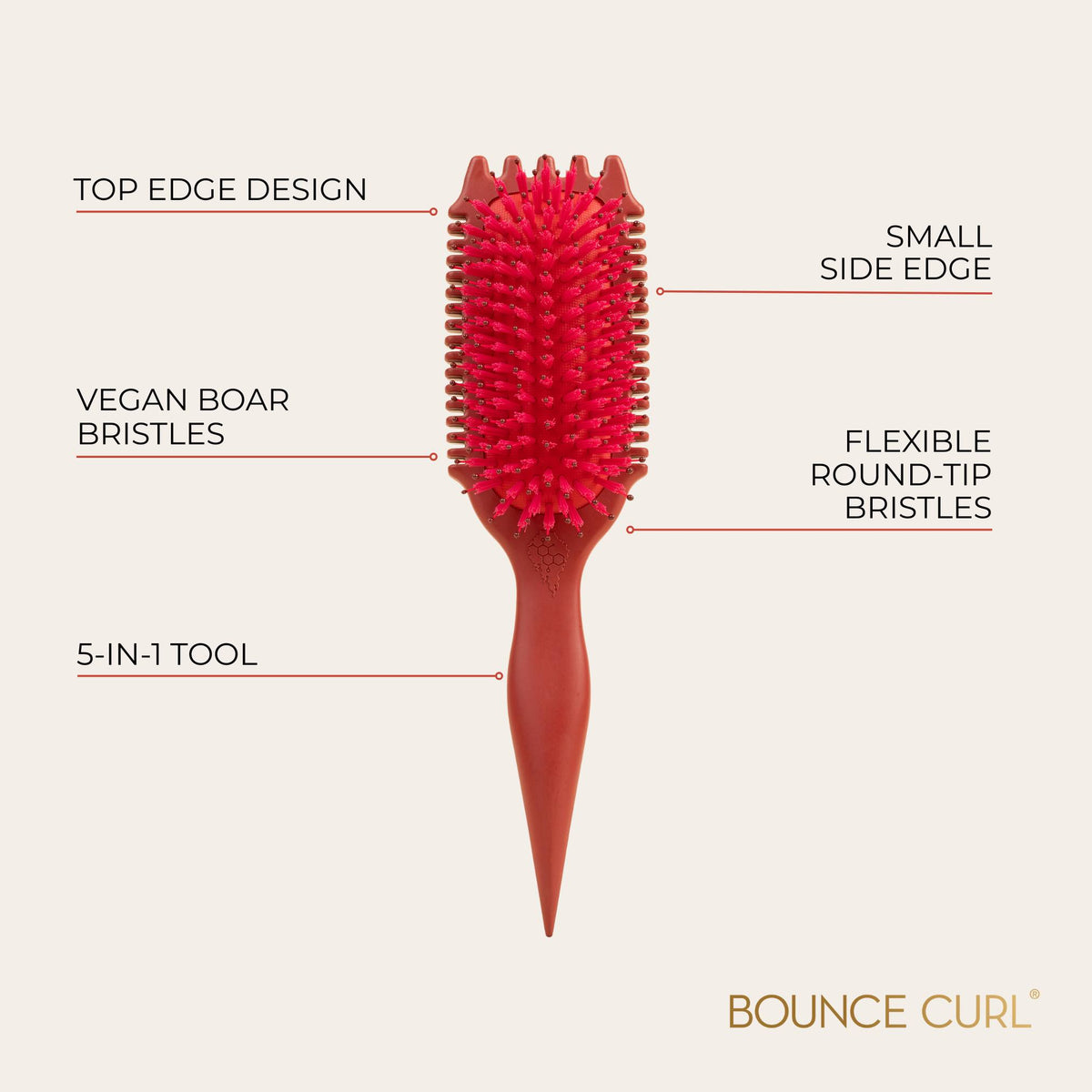 Bounce Curl Volume EdgeLift Brush - Ruby (Imperfect)