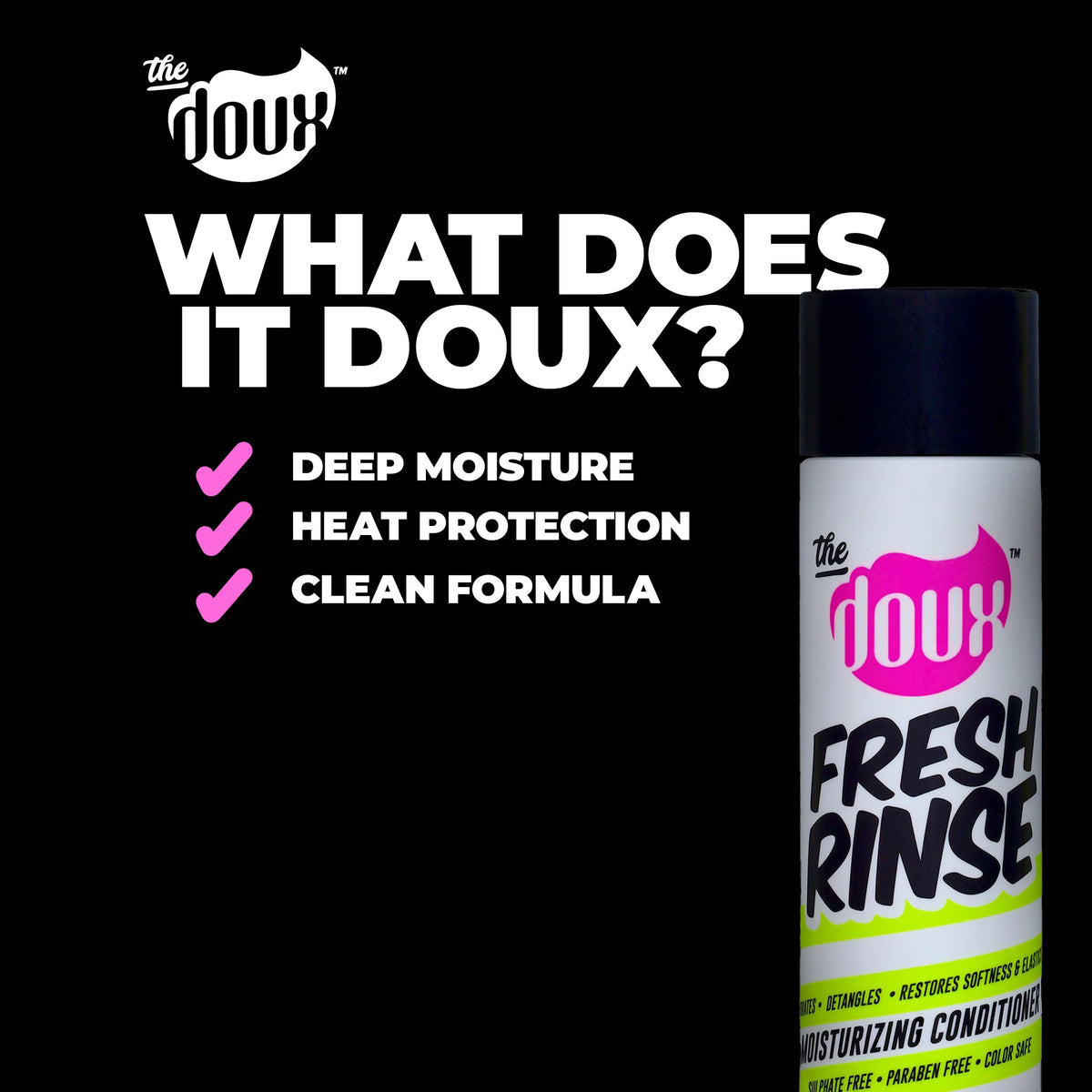 The Doux FRESH RINSE Moisturizing Conditioner 8oz