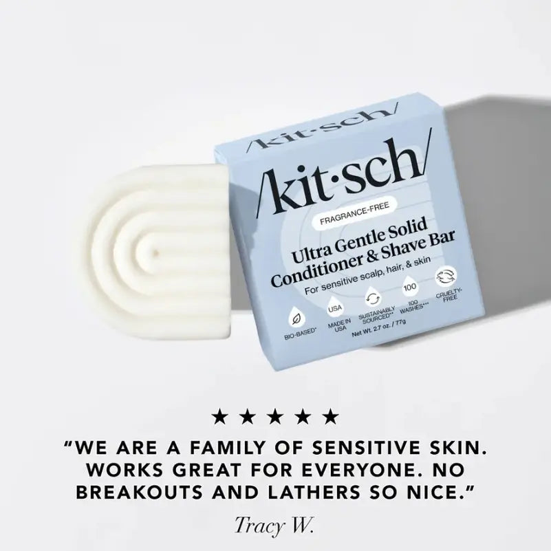 Kitsch Ultra Gentle Solid Conditioner & Shave Bar 2.7oz