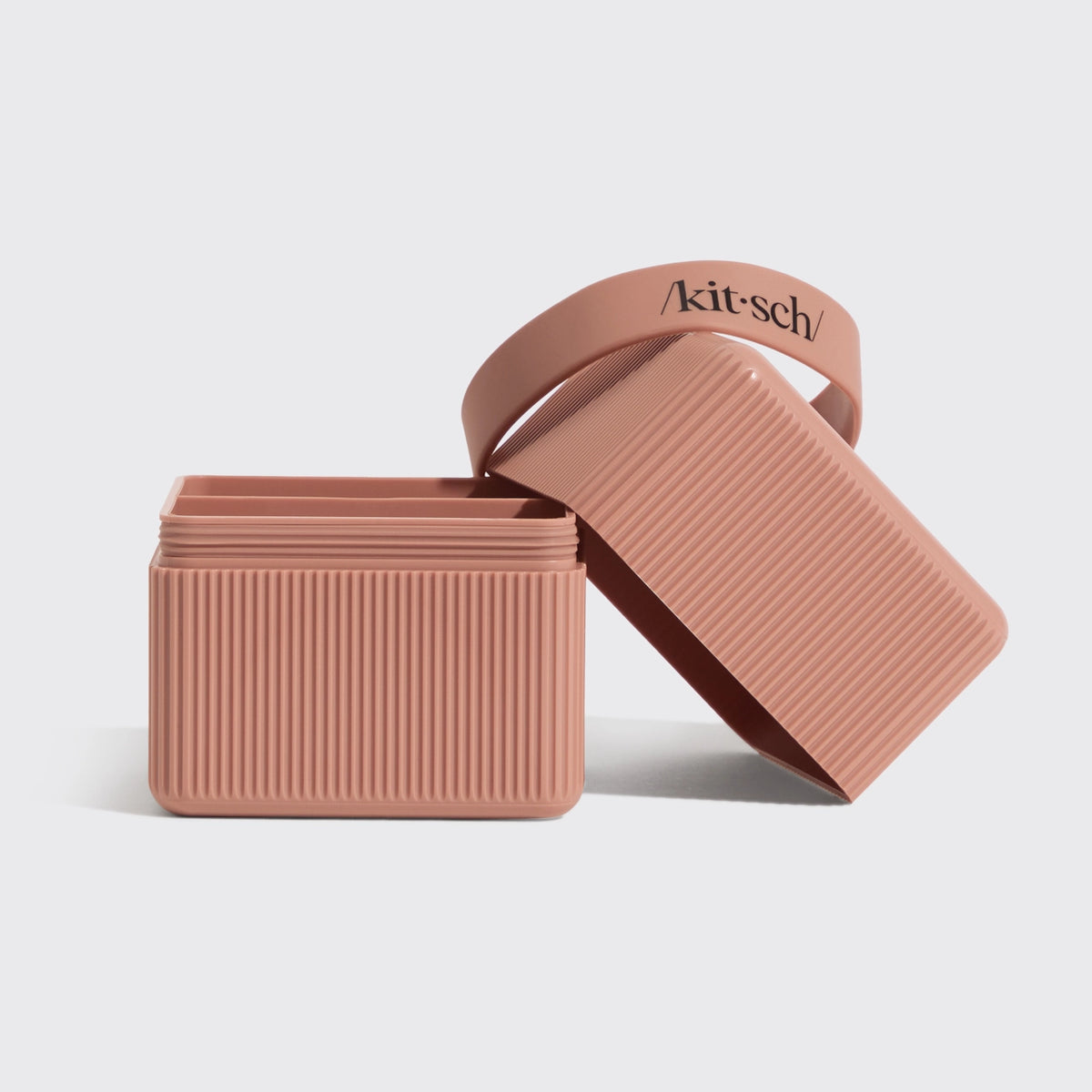 Kitsch 2-Compartment Travel Case-Terracotta