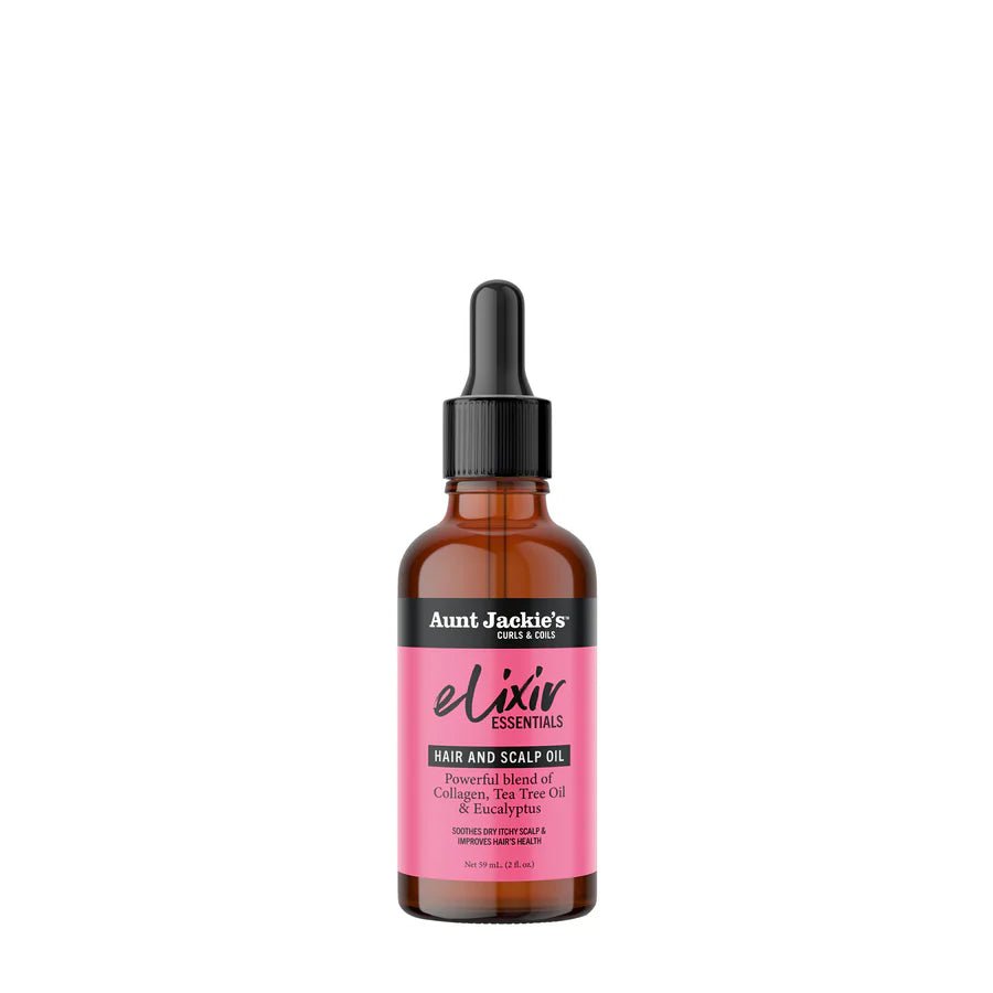 Aunt Jackie's Collagen, Tea Tree Oil & Eucalyptus Elixir Hair & Scalp Oil 2oz