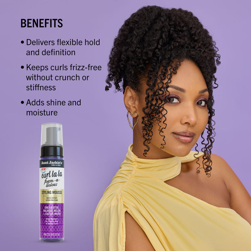 Aunt Jackie's Curl La La Foam-a-licious Styling Mousse 8.5oz
