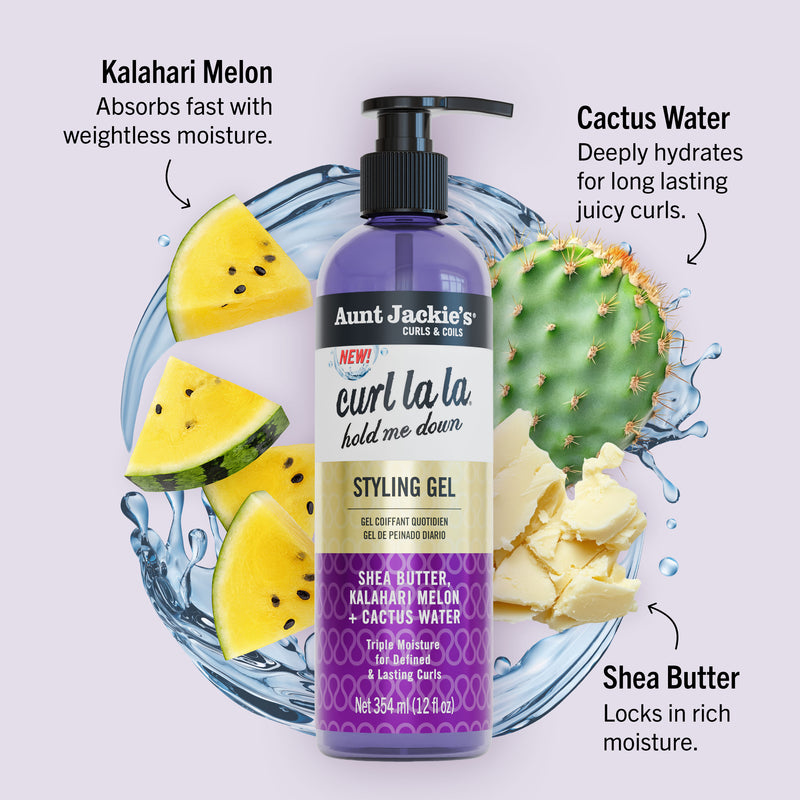 Aunt Jackie's Curl La La Hold Me Down Styling Gel 12oz