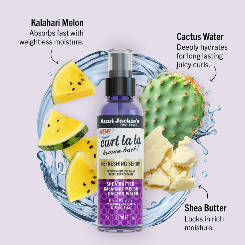 Aunt Jackie's Curl La La Bounce Back Refreshing Serum 4oz