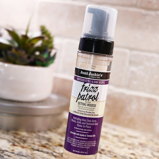 Aunt Jackie's Grapeseed Frizz Patrol Setting Mousse