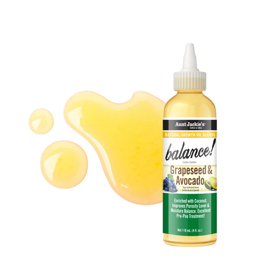 Aunt Jackie's Balance Grapeseed & Avocado Natural Growth Oil Blend