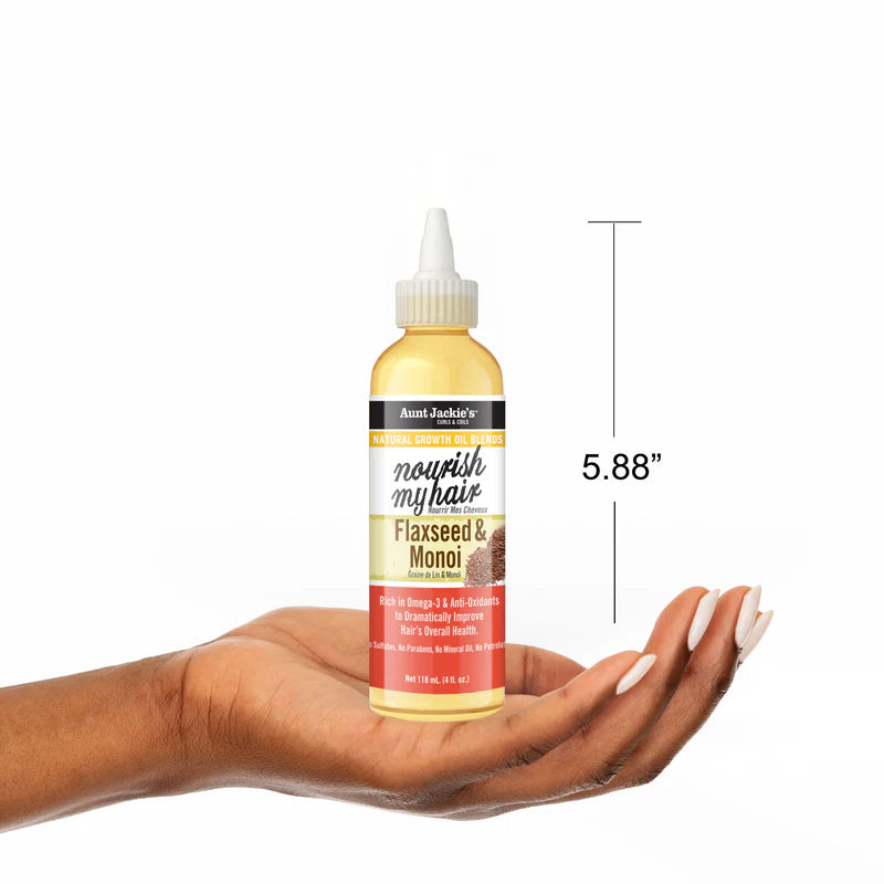 Aunt Jackie's Nourish My Hair Flaxseed & Monoi Natural Growth Oil Blend