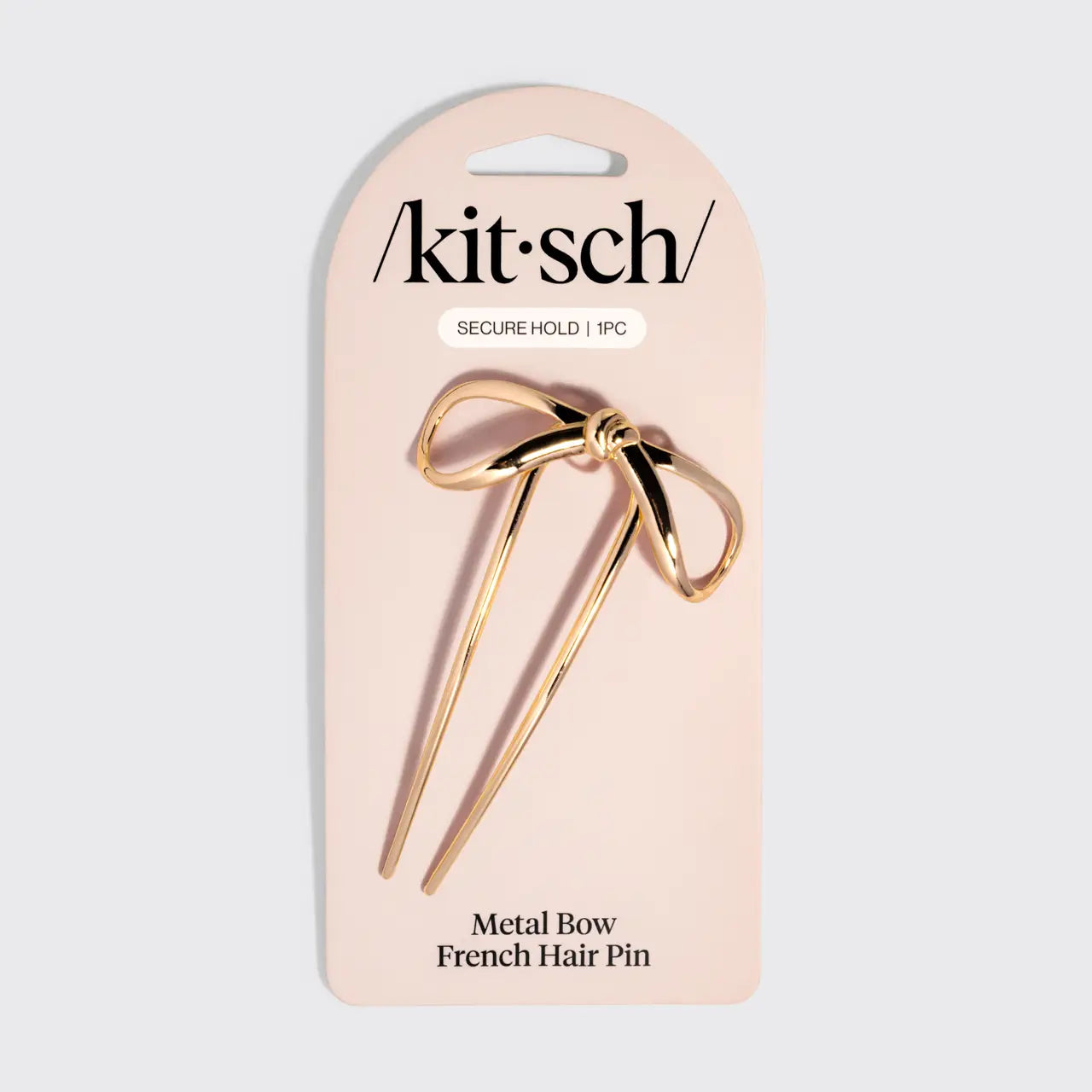 Kitsch Mini Metal Bow French Hair Pin
