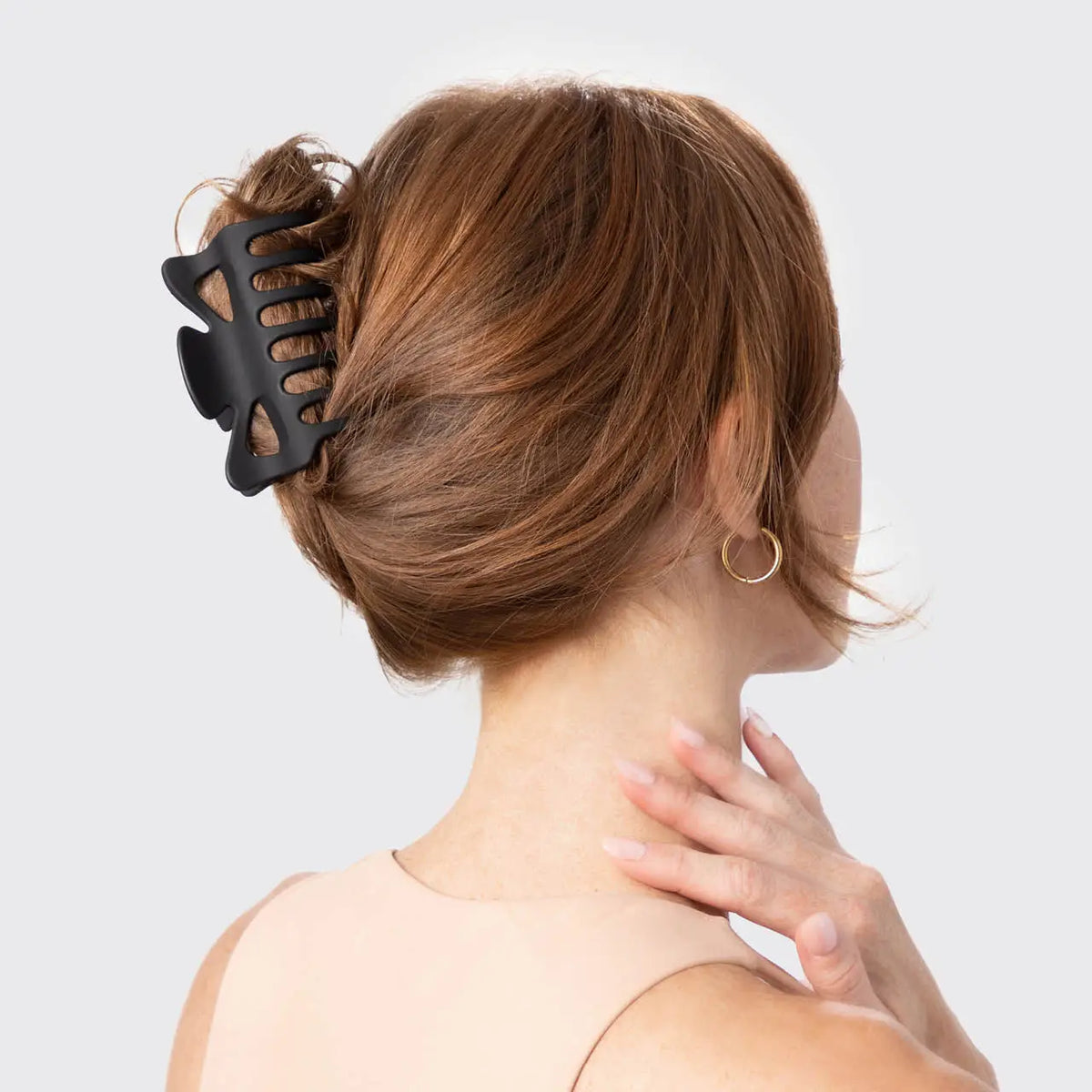 Kitsch Recycled Plastic Large Claw Clip 2pc Set- Black & Tort