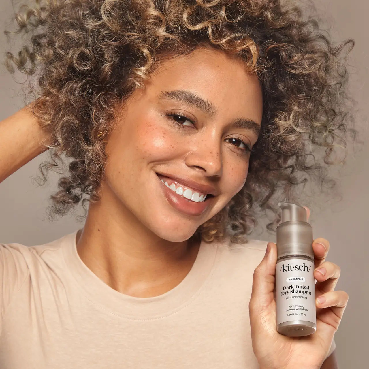Kitsch Volumizing Rice Protein Dry Shampoo- Dark Tinted 1oz