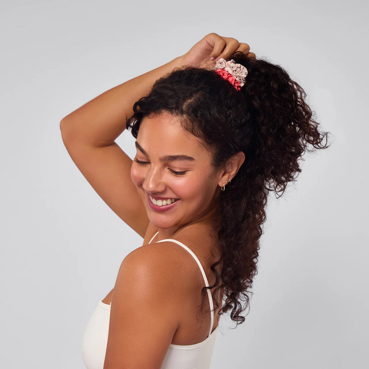 Kitsch Ruched Satin Scrunchie 5pc Set- Assorted
