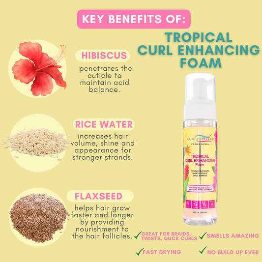 Kurlee Belle Tropical Curl Enhancing Foam