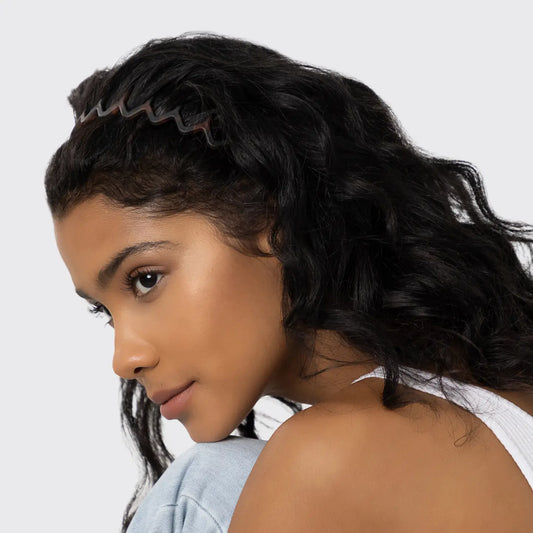 Kitsch Zig Zag Headband 2pc- Black & Tort
