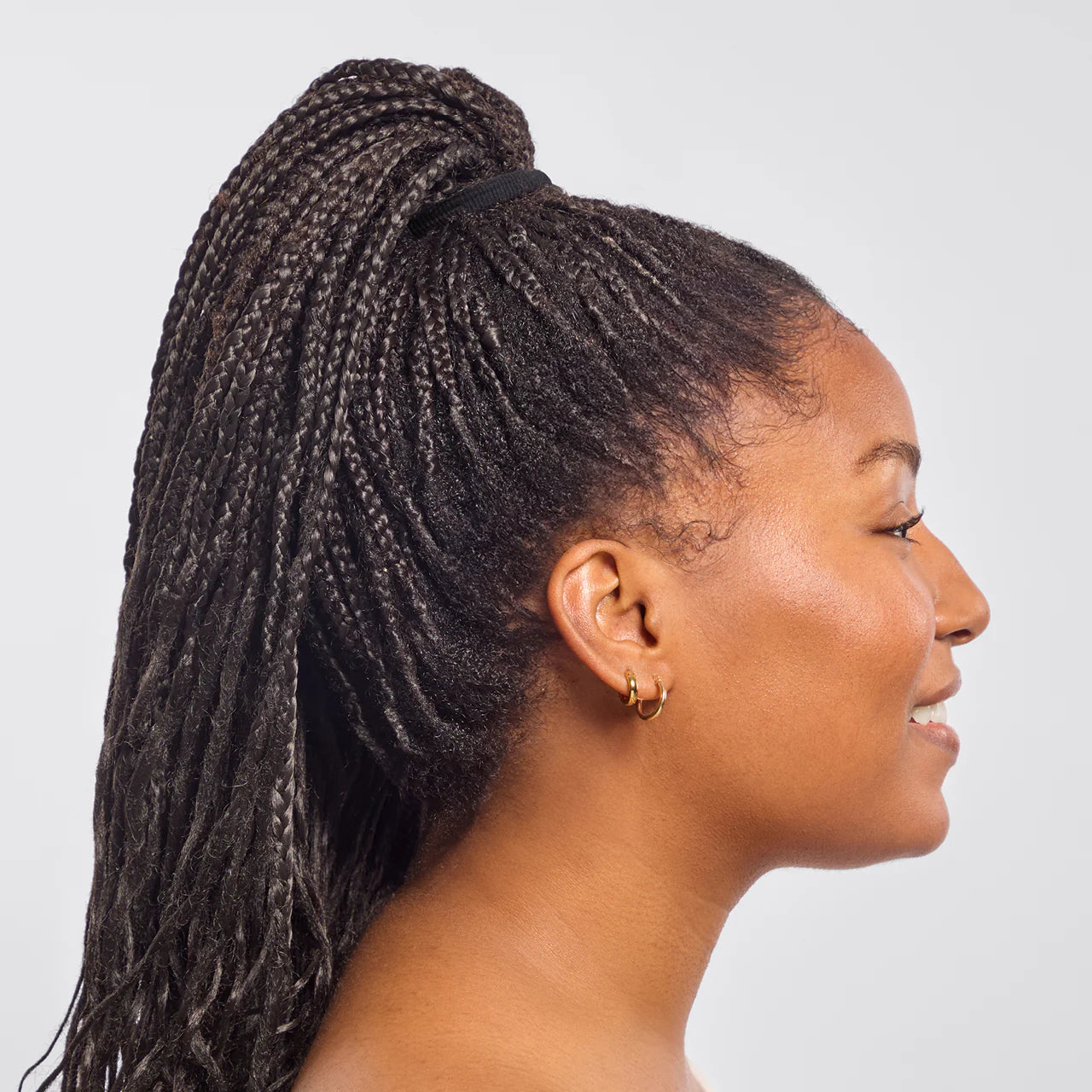 Kitsch Recycled Fabric Seamless Hair Elastics 8pcs Black