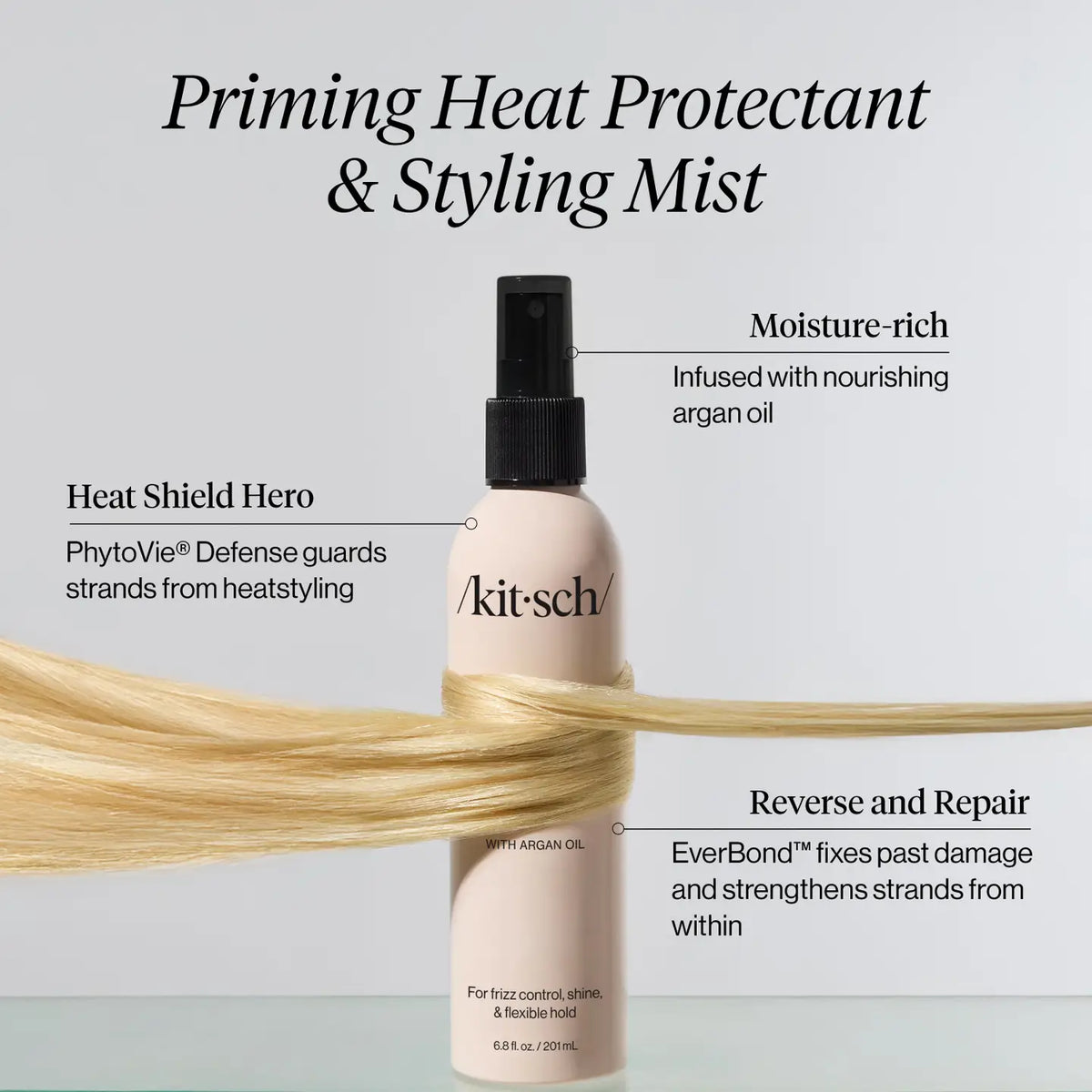 Kitsch Priming Argan Oil Heat Protectant & Styling Mist 6.8oz