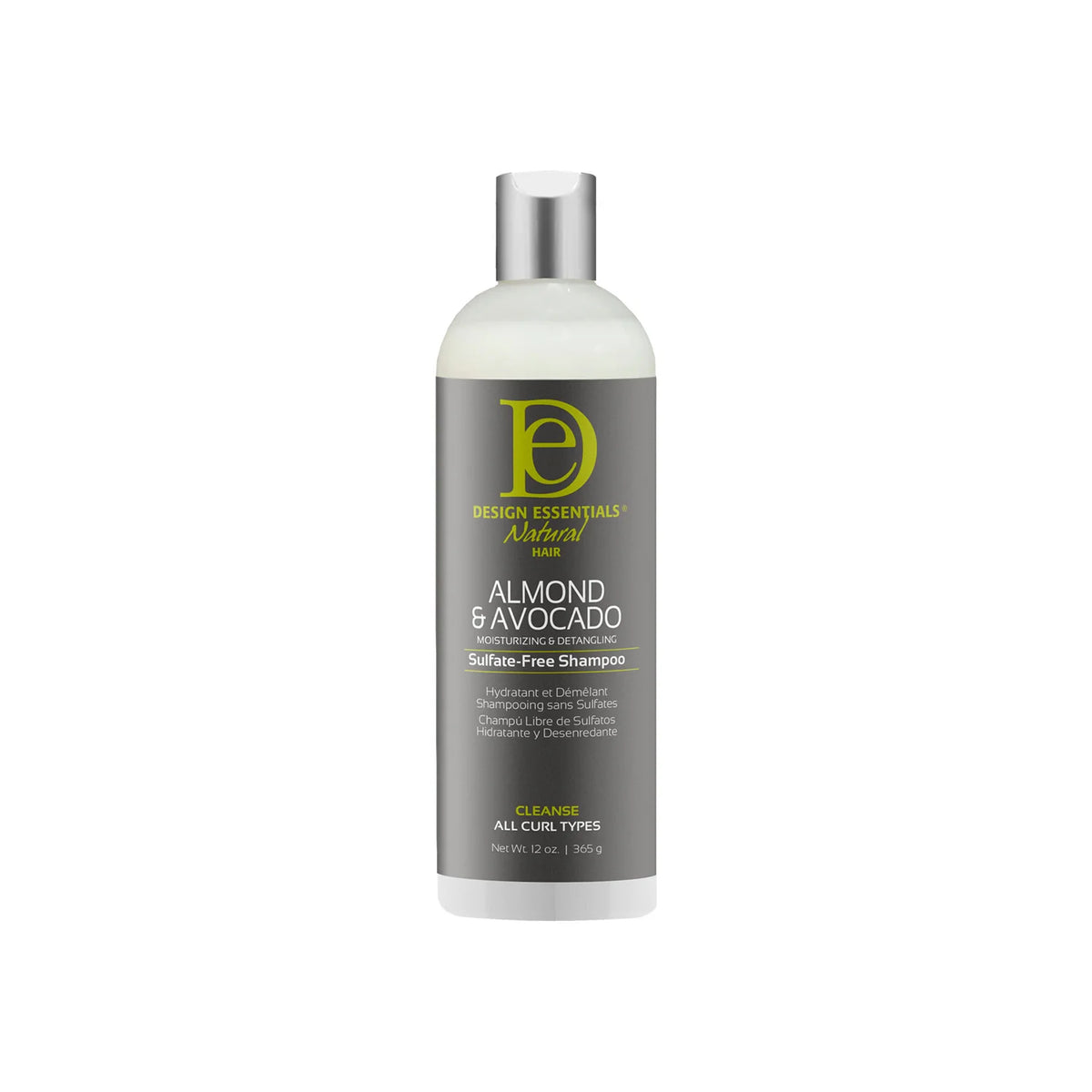 Design Essentials Almond & Avocado Moisturizing & Detangling Sulfate-Free Shampoo 12oz