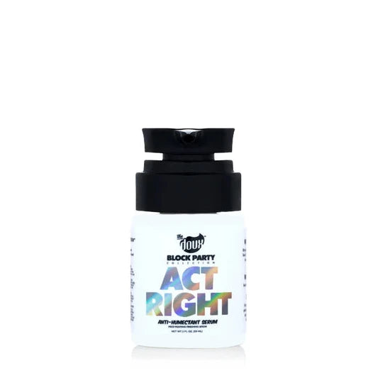 Small bottle labeled 'Act Right' on a white background