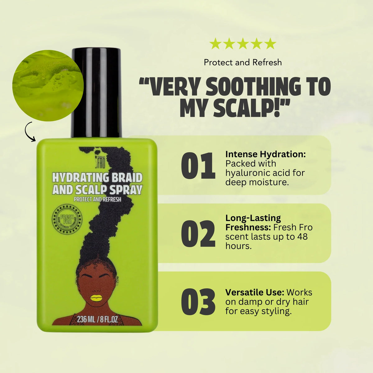 Pardon My Fro Hydrating Braid and Scalp Spray 8oz
