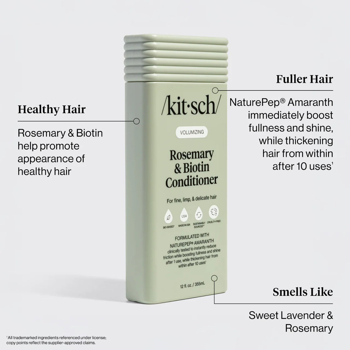 Kitsch Rosemary & Biotin Volumizing Shampoo & Conditioner Combo