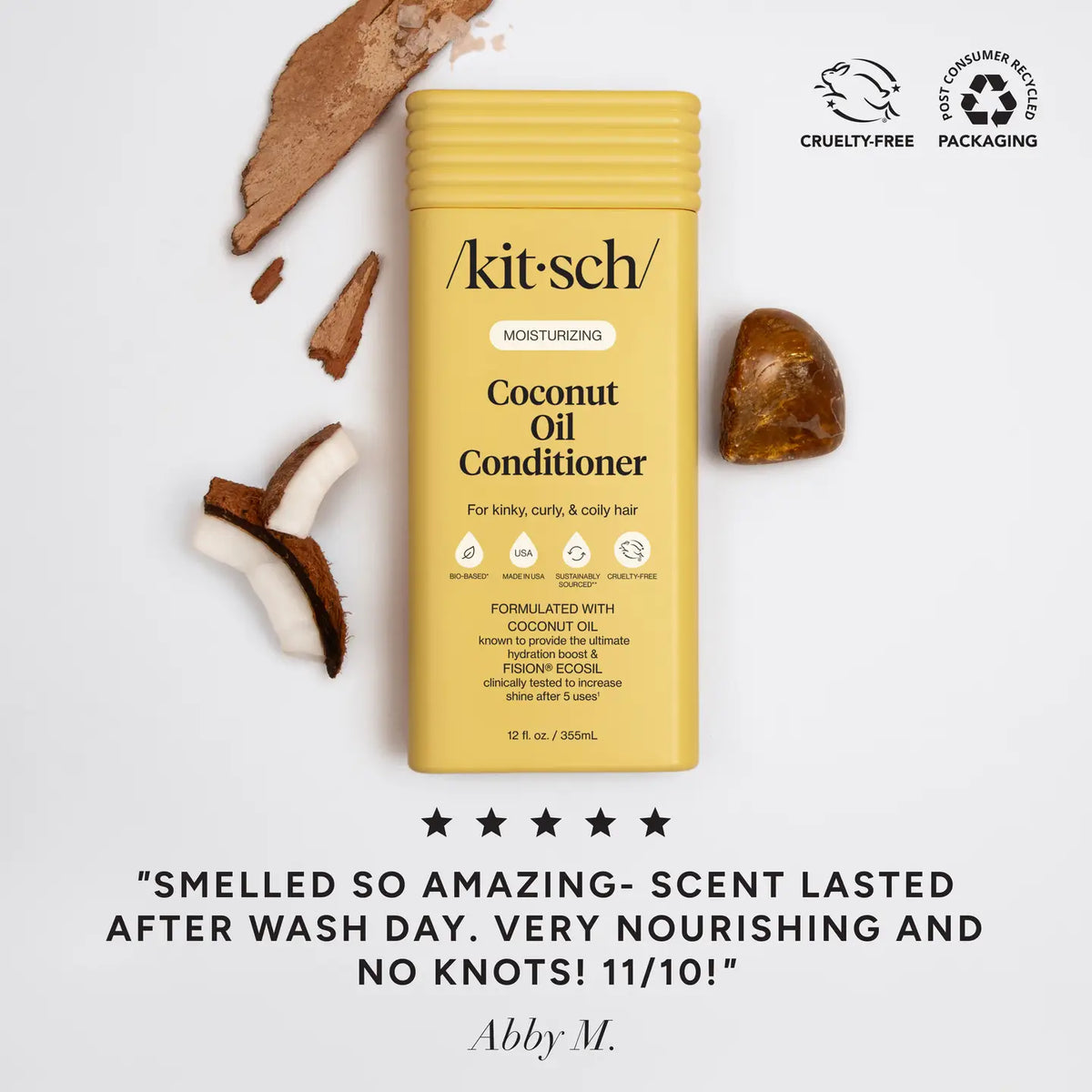 Kitsch Moisturizing Coconut Oil Shampoo & Conditioner Combo