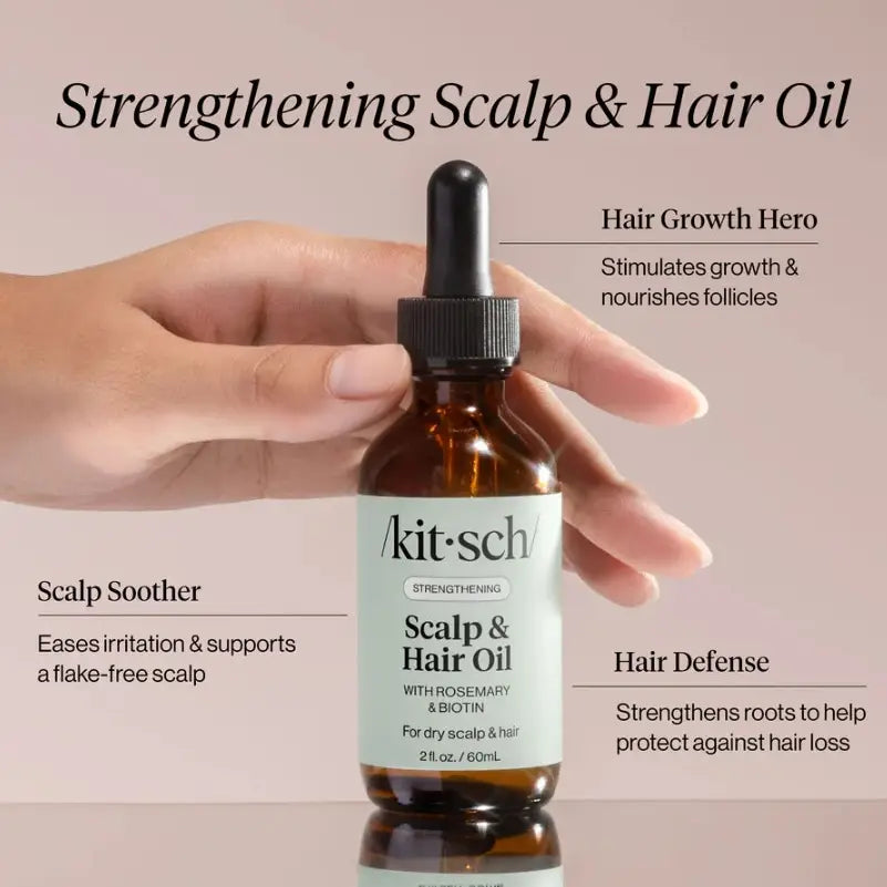 Kitsch Rosemary & Biotin Scalp & Hair Strengthening Oil 2oz