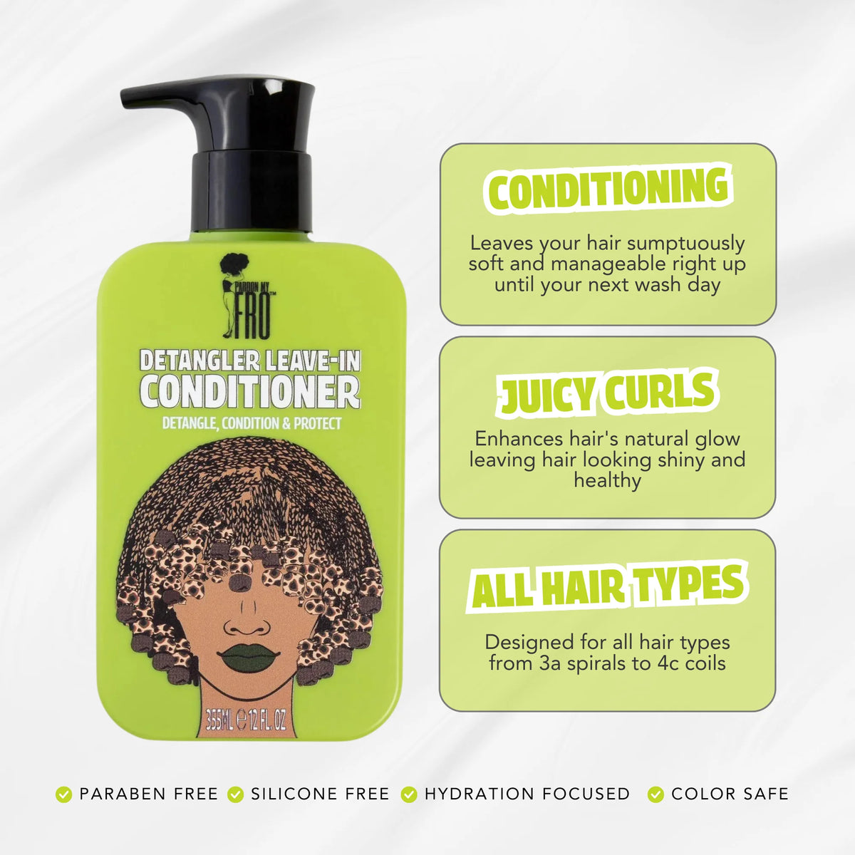 Pardon My Fro Detangler Leave-In Conditioner 12oz