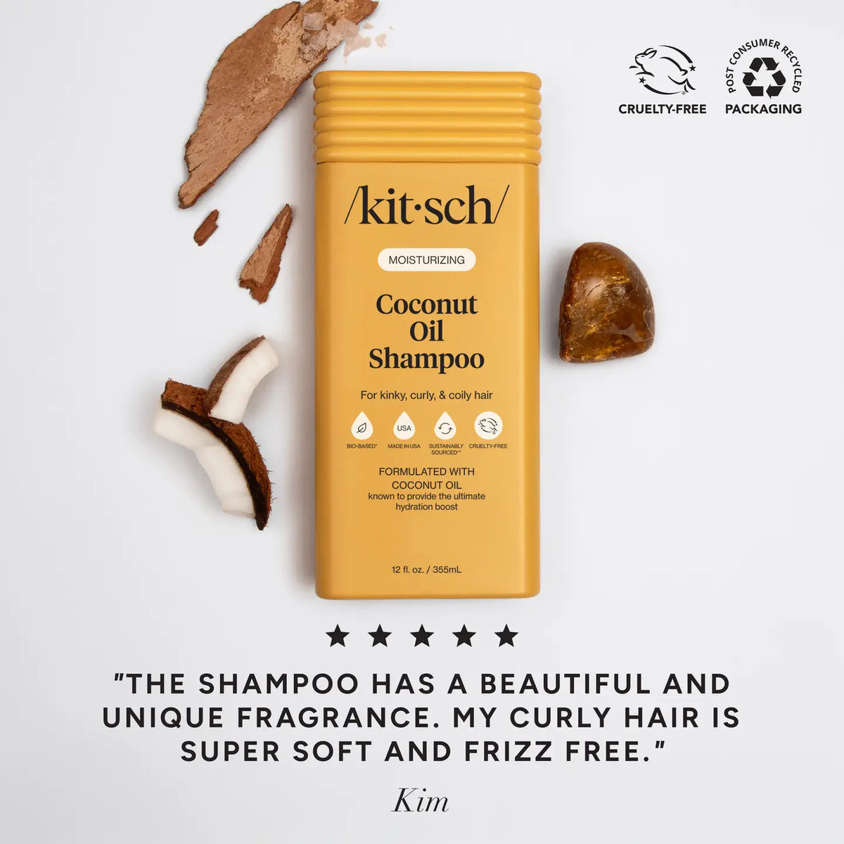 Kitsch Moisturizing Coconut Oil Shampoo 12oz