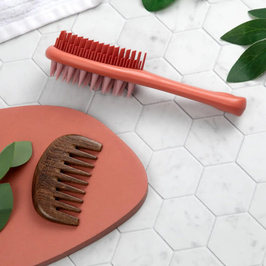 Qhemet Biologics Wooden Detangling Comb