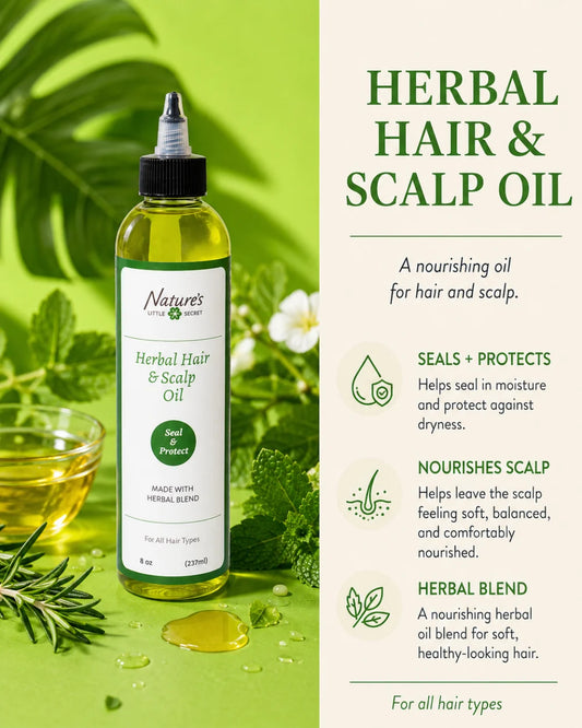 Nature's Little Secret Herbal Hair & Scalp Oil 8oz