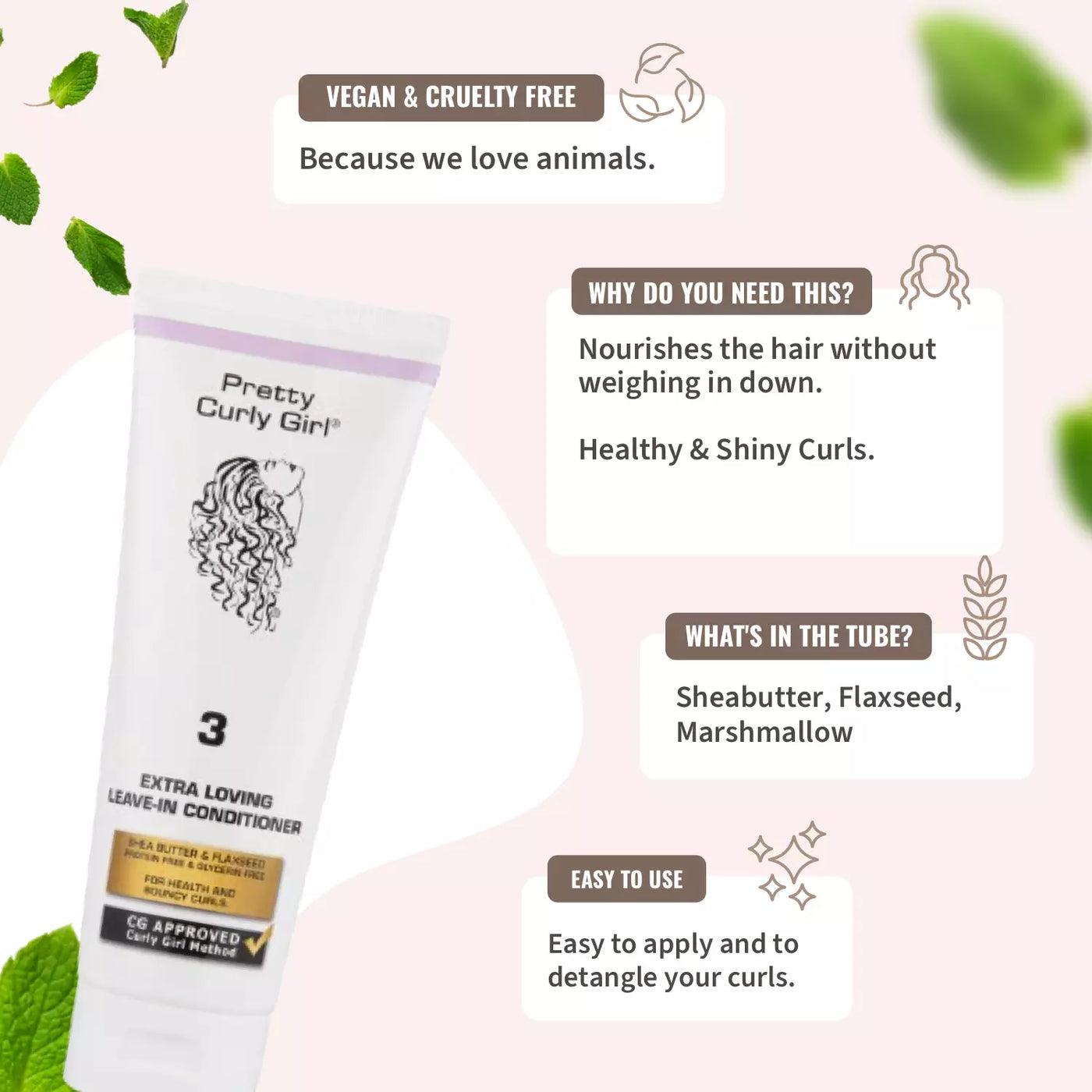 Pretty Curly Girl Extra Loving Leave-In Conditioner 250ml