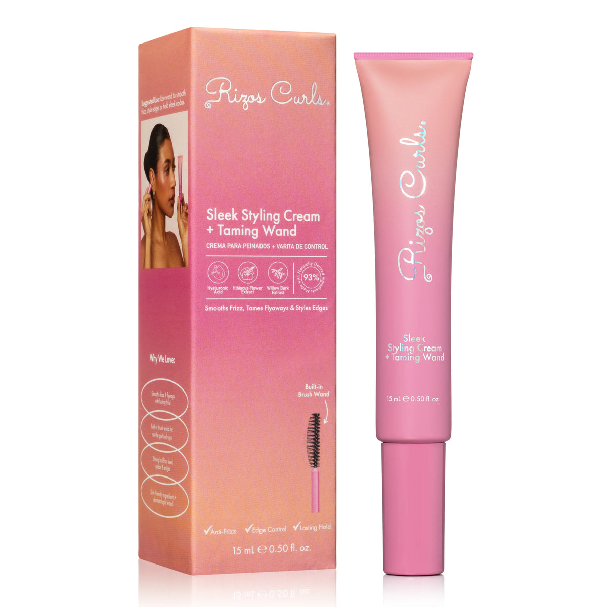 Rizos Curls Sleek Styling Cream + Taming Wand 15ml
