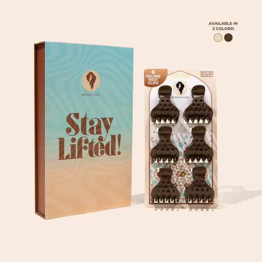 Bounce Curl Volume Root Clips In Brown (Imperfect)