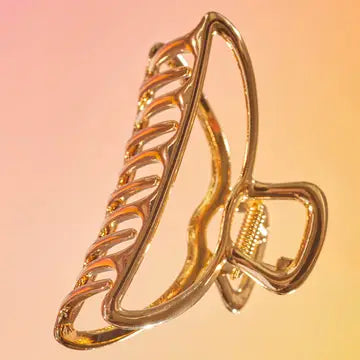 Kitsch Gold Metal Claw Clip