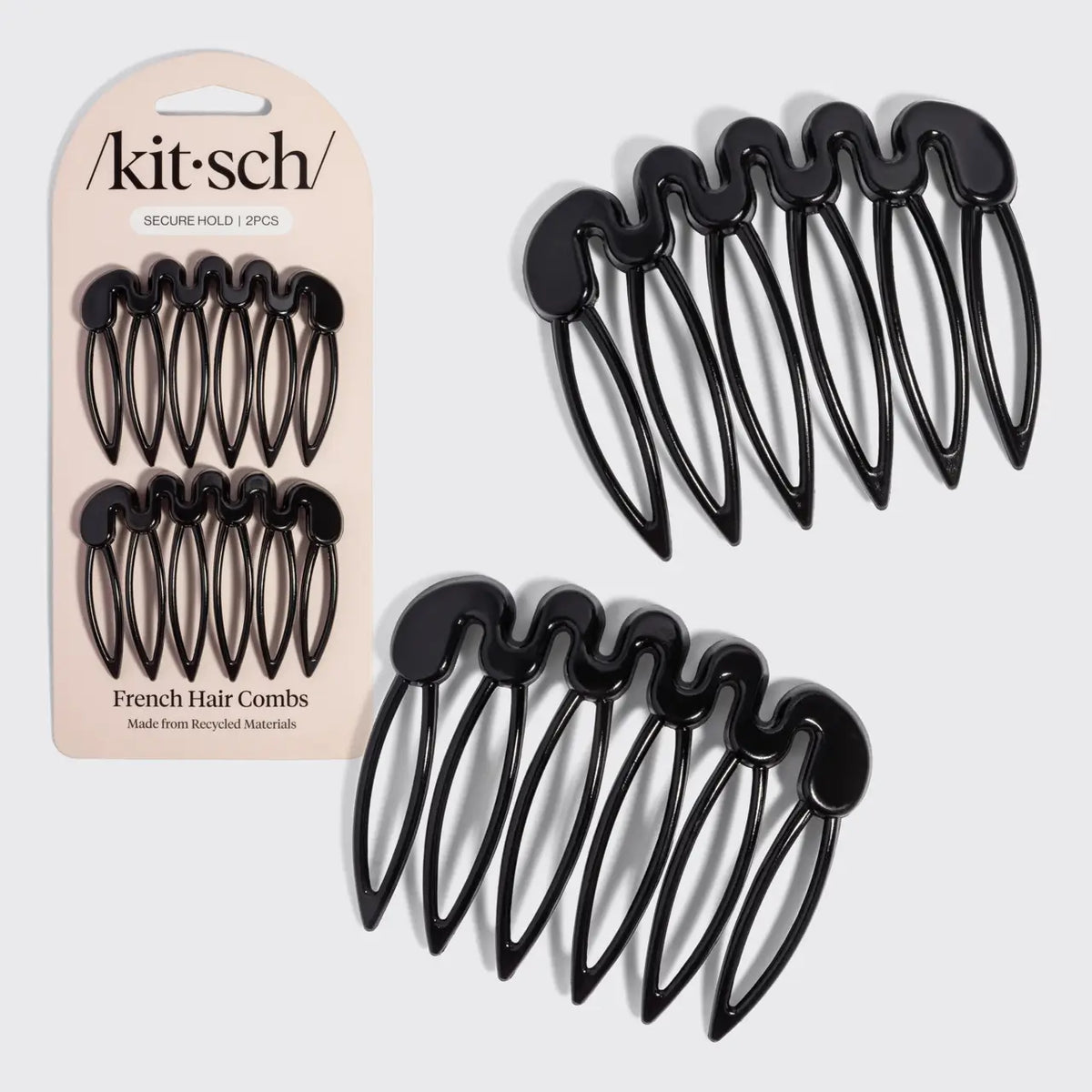 Kitsch French Hair Combs 2pc Set