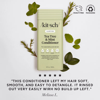 Kitsch Clarifying Tea Tree & Mint Shampoo & Conditioner Combo