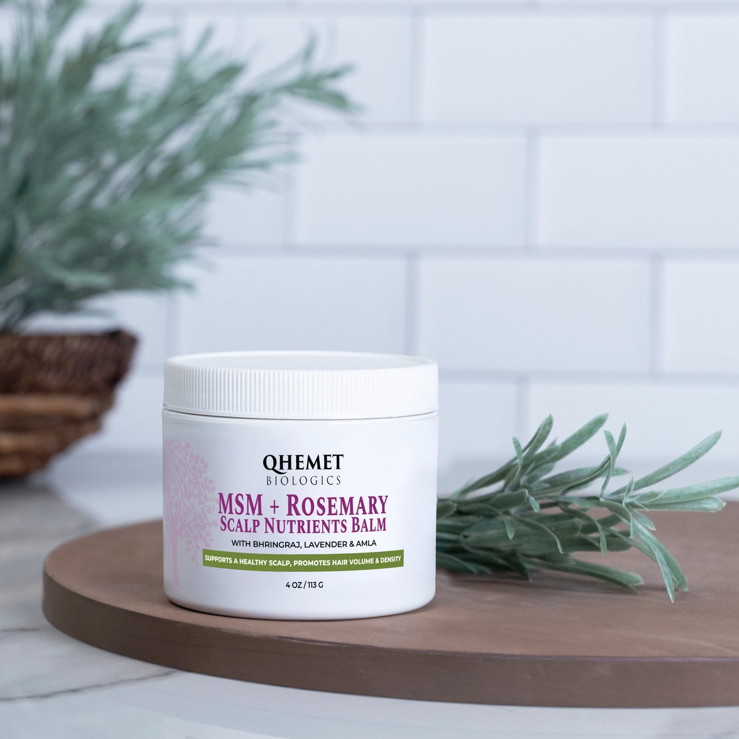 Qhemet Biologics MSM & Rosemary Scalp Nutrients Balm