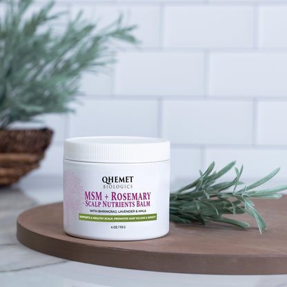 Qhemet Biologics MSM & Rosemary Scalp Nutrients Balm