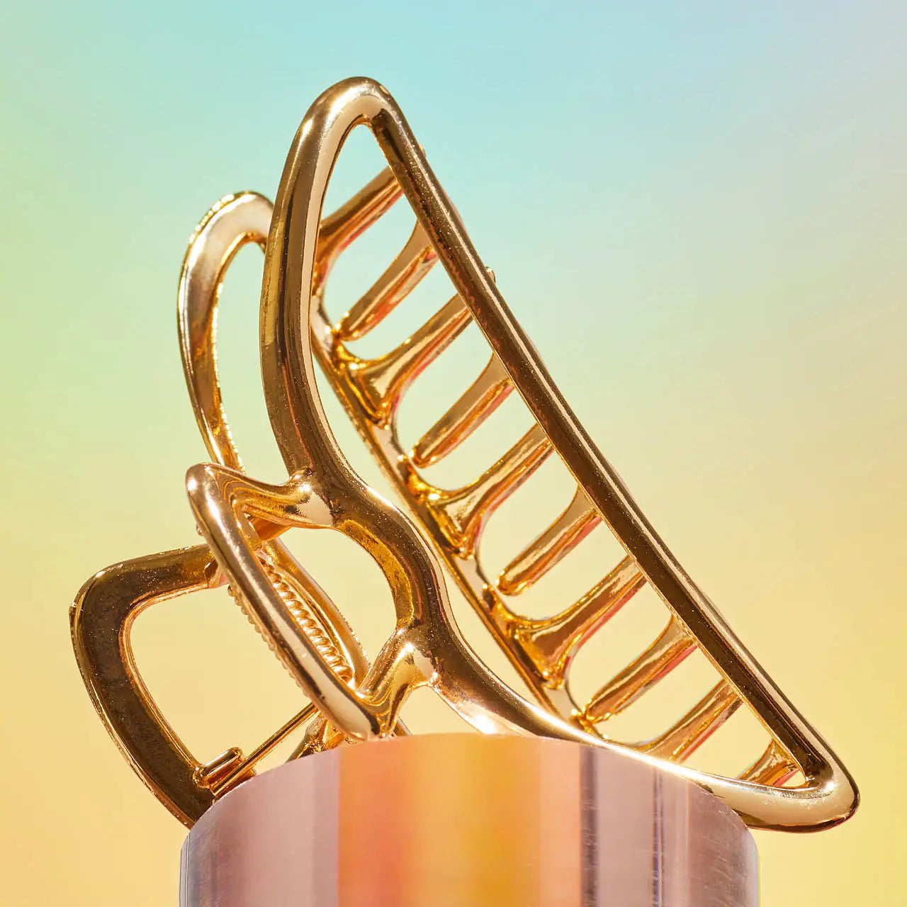 Kitsch Gold Metal Claw Clip