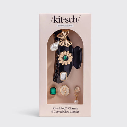Kitsch Kitschpop™️ Curved Claw Clip 7pc Set Vintage - Black