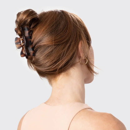 Kitsch Recycled Plastic Large Claw Clip 2pc Set- Black & Tort