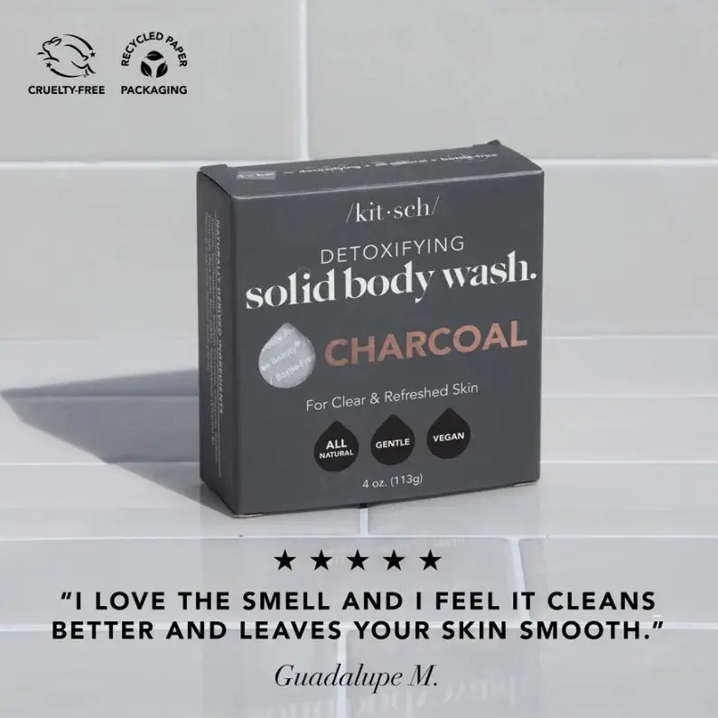 Kitsch Detoxifying Charcoal Solid Body Wash