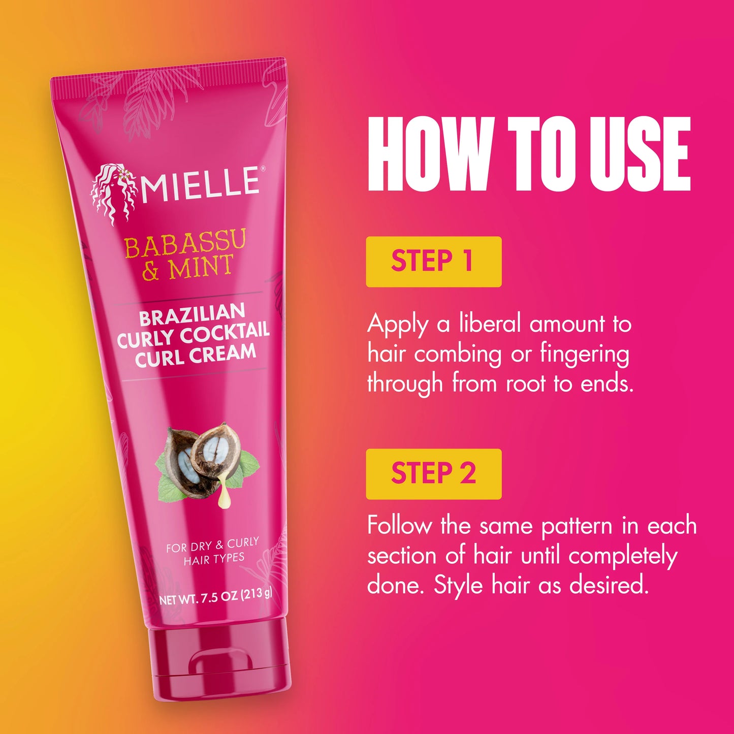 Mielle Babassu & Mint Brazilian Curly Cocktail Curl Cream
