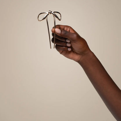 Kitsch Mini Metal Bow French Hair Pin
