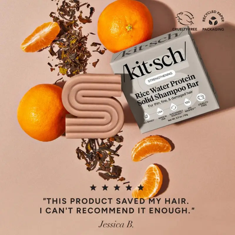 Kitsch Rice Water Protein Strengthening Shampoo Bar