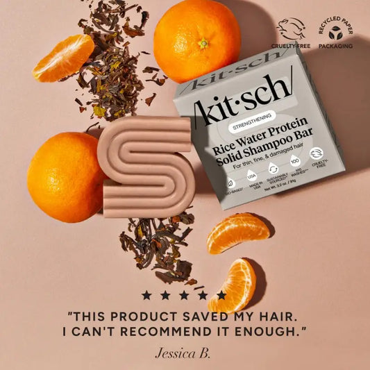 Kitsch Rice Water Protein Strengthening Shampoo Bar