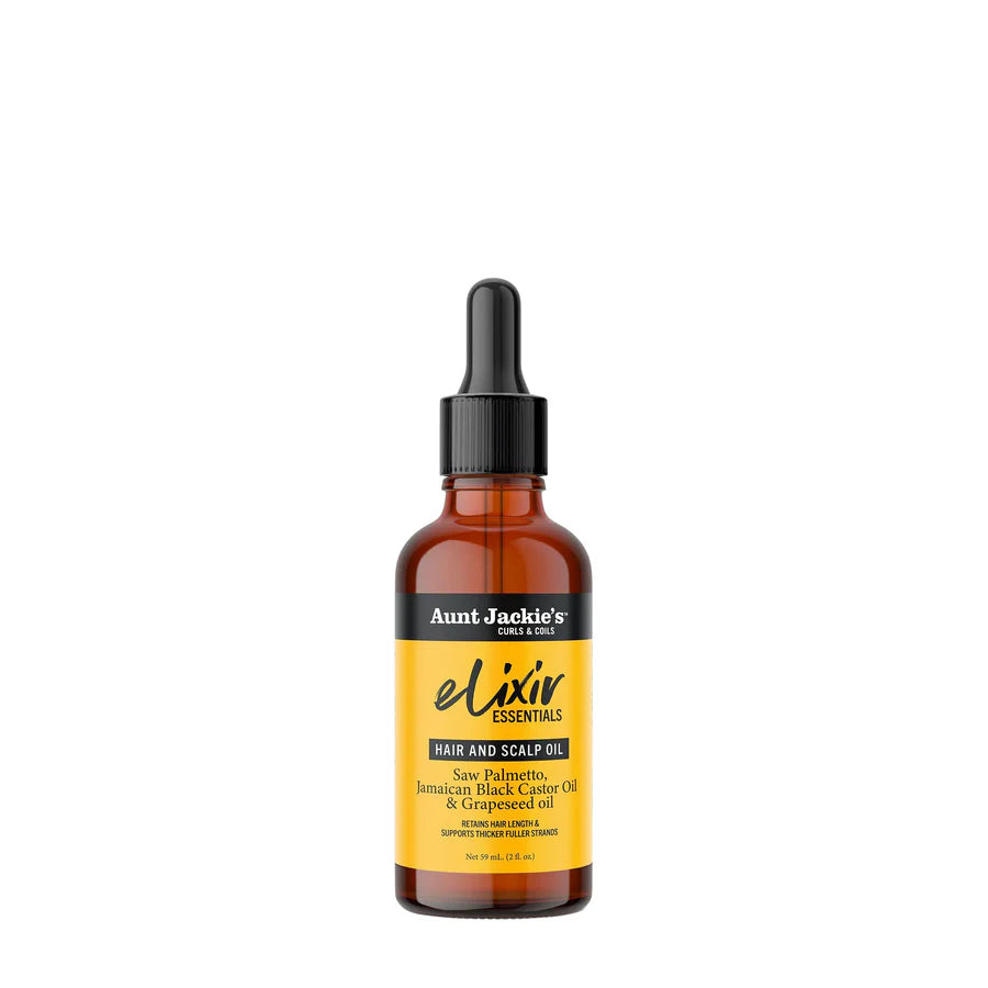 Aunt Jackie's Saw Palmetto, Jamaican Black Castor & Grapeseed Oil Elixir Hair & Scalp Oil