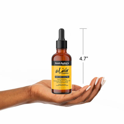 Aunt Jackie's Saw Palmetto, Jamaican Black Castor & Grapeseed Oil Elixir Hair & Scalp Oil