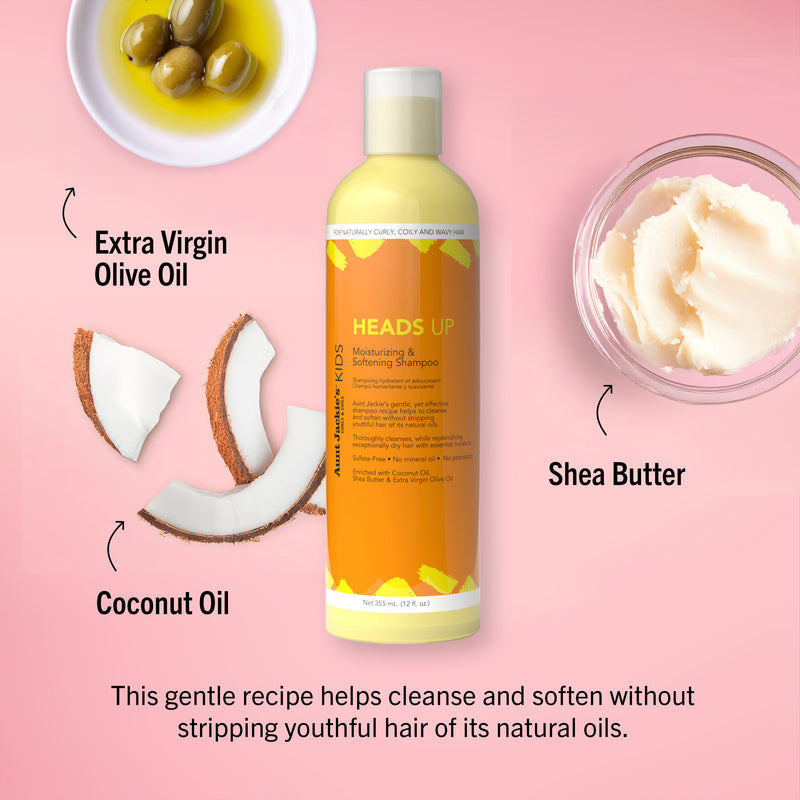 Aunt Jackie's Kids Heads Up Moisturizing & Softening Shampoo